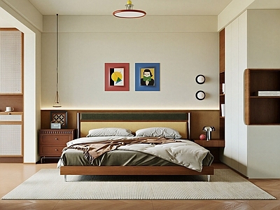 中古风主卧 中古风卧室 包豪斯卧室 孟菲斯卧室 儿童卧室