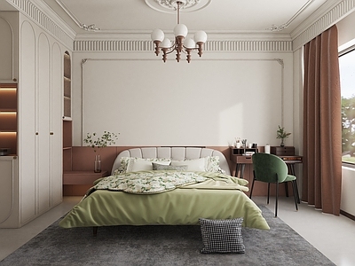 法式奶油风主卧
