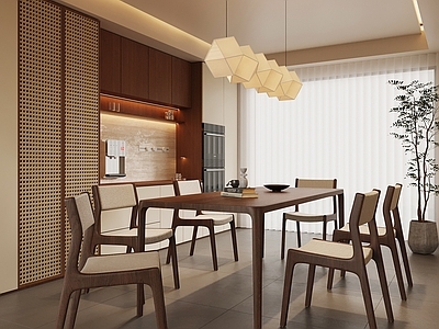 现代简约家居餐厅
