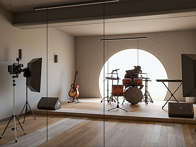 现代简约直播间 现代音乐直播间