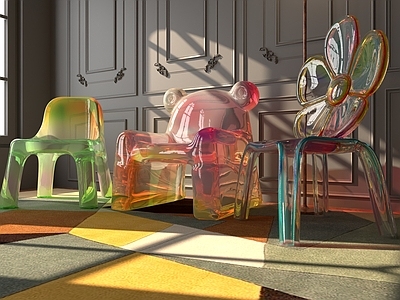 现代轻奢儿童椅