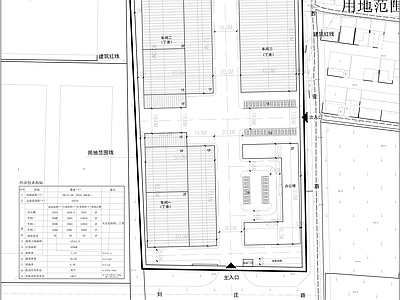 现代办公楼建筑 多层办公楼 办公楼平面图 厂区办公楼 施工图