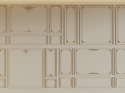 法式背景墙 法式石膏线背景墙 床头背景墙 欧式石膏线背景墙