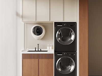 奶油风家居阳台