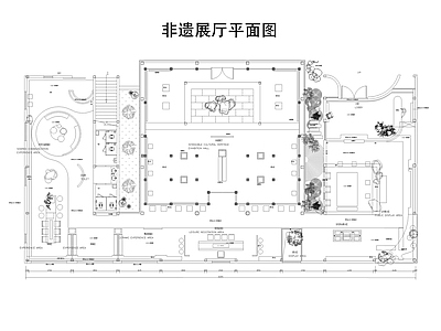 文化展厅 非遗展厅 手工体验馆 博物馆 施工图