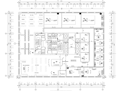 现代直播间 直播间平面图 施工图