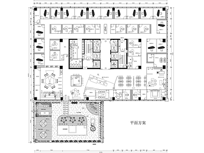 现代直播间 直播间平面图 施工图