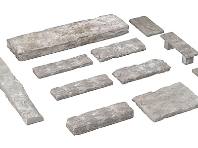 侘寂风建筑材料 现代老石板 石板路 游步道