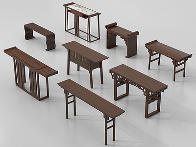 新中式条案 中式条案 端景台 玄关桌 中式展示台