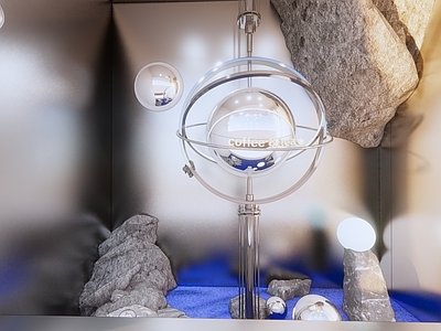 太空主题装置风橱窗 星际橱窗