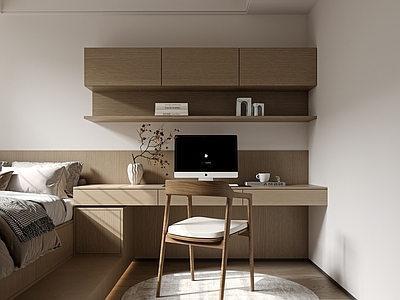 原木风榻榻米卧室