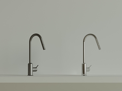 极简水龙头 现代极简水龙头 金属水龙头 水槽龙头 不锈钢台盆龙头 墙出中古水龙头