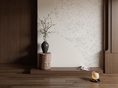 新中式玄关 玄关组合 复古玄关