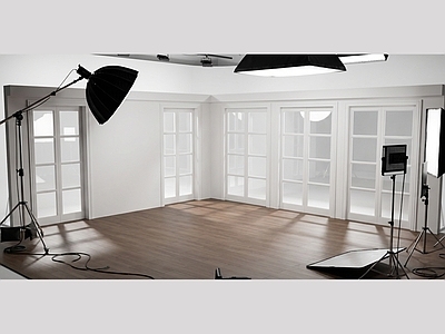 现代简约直播间