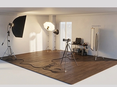 现代简约直播间