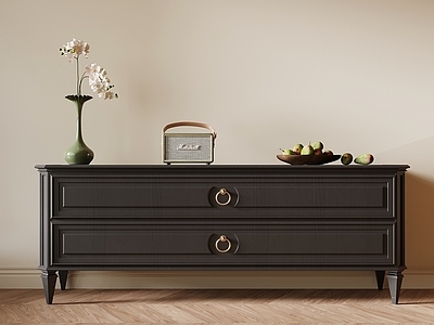 中古风储物柜 法式复古电视柜