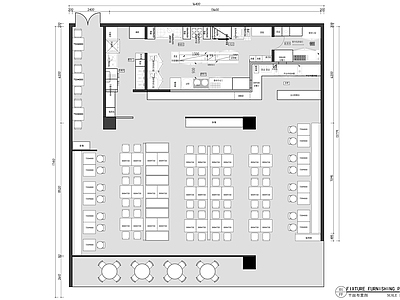 现代快餐店 兰州拉面 中式快餐厅 老乡鸡快餐店 施工图