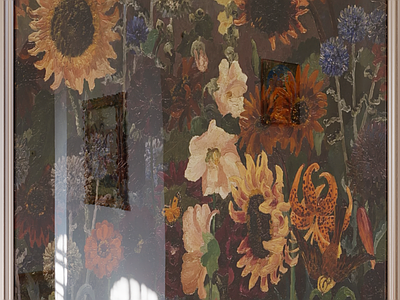 复古挂画 法式玄关挂画 客餐厅装饰画 植物油画