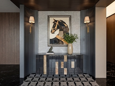 现代轻奢玄关