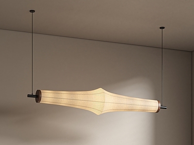 新中式长条吊灯 中古侘寂吊灯 餐厅吊灯 艺术吊灯