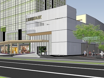 现代简约商业综合体景观