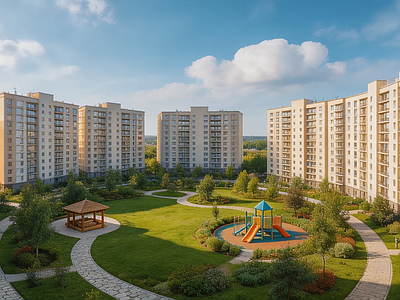 现代小区HDR
