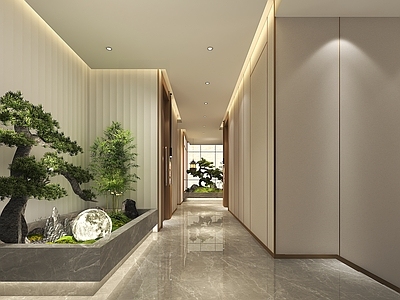 新中式酒店走廊