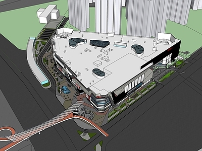 现代商业综合体景观 商业