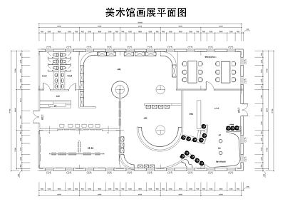 现代美术馆 美术馆 画展 艺术馆 施工图