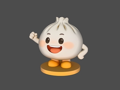 卡通拟人IP形象 包子IP形象