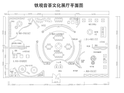 文化展厅 铁观音茶文化展厅 茶文化展厅 施工图