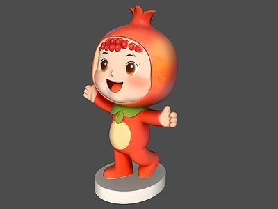 卡通IP风格IP形象 石榴仔IP形象