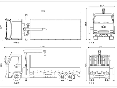 机械设备 高空作业车 汽车吊 登高作业车 起重吊车 高空起重机 施工图