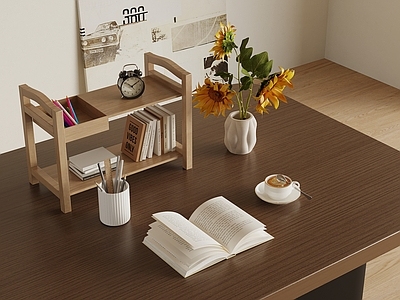 日式花架 现代置物架