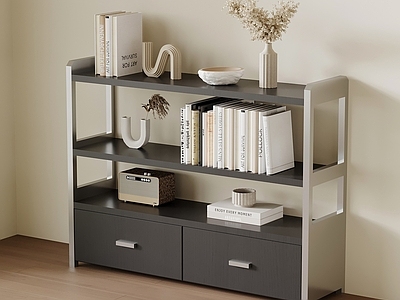 现代简约花架 现代意式书柜