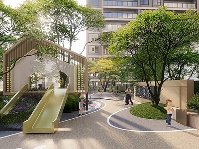 现代简约儿童游乐空间