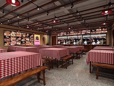 复古烧烤店 复古餐厅 餐厅 餐饮