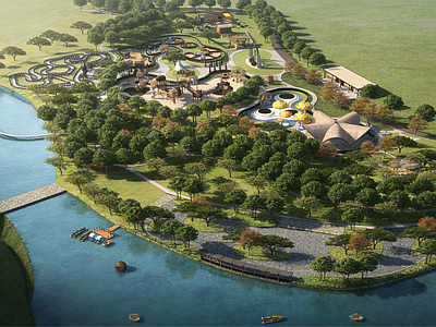 自然生态风格儿童游乐空间