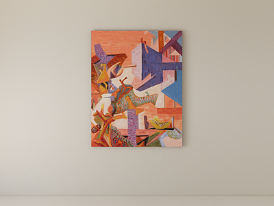 立体主义挂画 装饰画 挂画