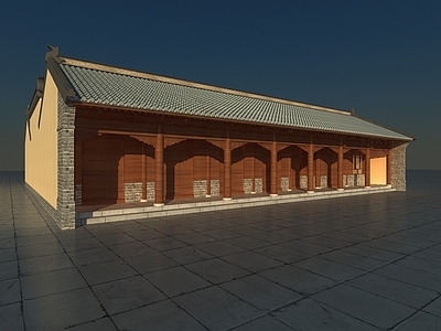 新中式四合院 院子