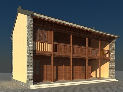 新中式古建 院子