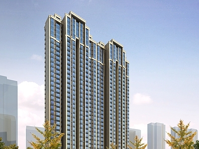 新古典主义小高层住宅楼 住宅