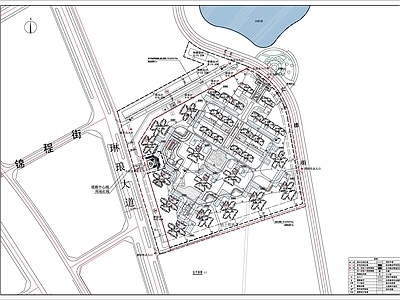 现代住宅楼建筑 住宅 总平面图 施工图