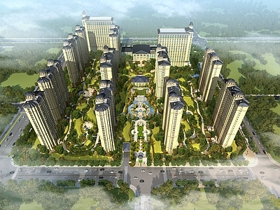 欧式小高层住宅楼 住宅