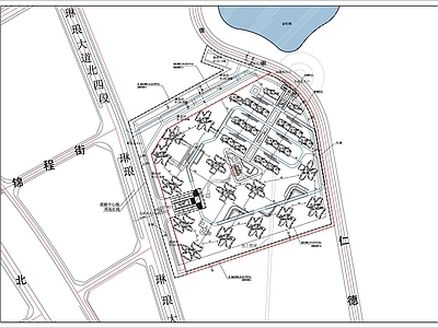 现代住宅楼建筑 住宅 总平图 施工图