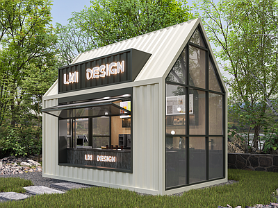 现代简约风格建筑 集装箱 网红集装箱 集装箱咖啡店 集装箱奶茶店 集装箱商业街