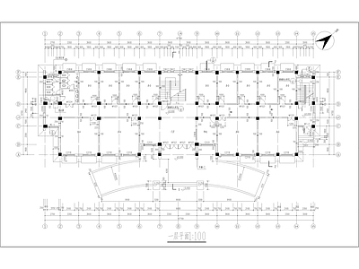 现代其他建筑 多层办公楼 全专业图纸 施工图
