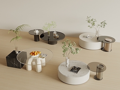 现代简约茶几 现代茶几组合 子母茶几