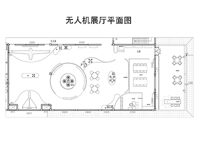 科技展厅 无人机展厅 施工图
