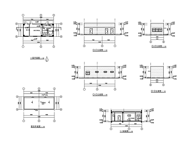 现代其他建筑 门卫 施工图
